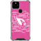 NFL Arizona Cardinals Pink Blast Google Pixel 5 Clear Case